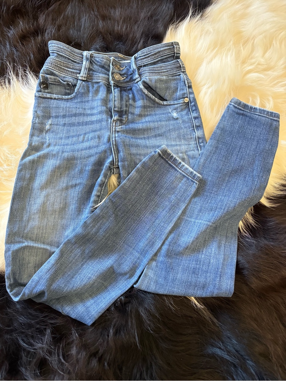 KanCan Medium Blue High-Rise Skinny Jeans